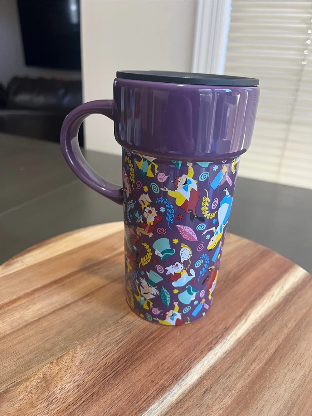 Disney Alice in Wonderland Ceramic Travel Mug with Lid